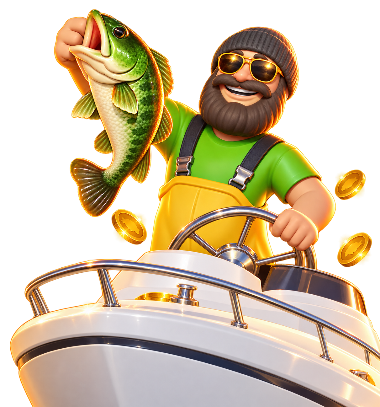 The Big Bass fisherman
